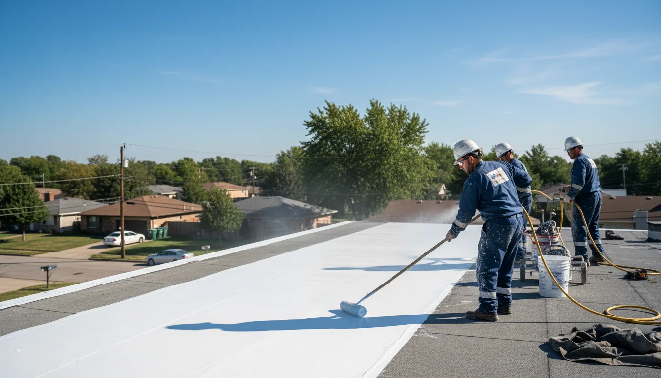 Commercial roof coating in Easton, ME near me
